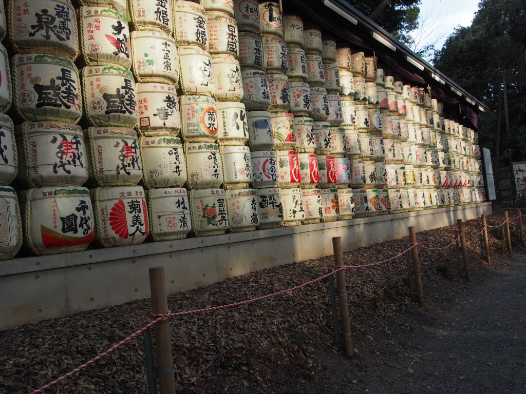 I may have contemplated how long it would take a normal human being to consume all the sake that could fill these barrels. 