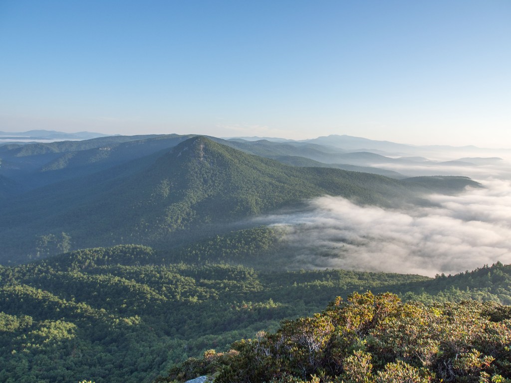 The Mountains were just waking up.
