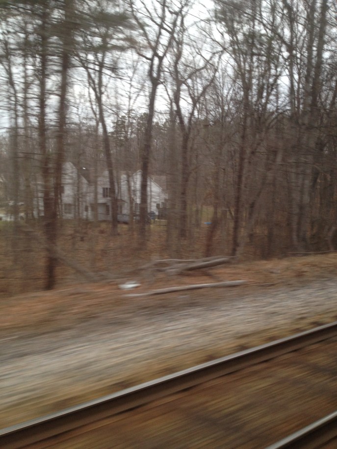 Look at the countryside speeding by!