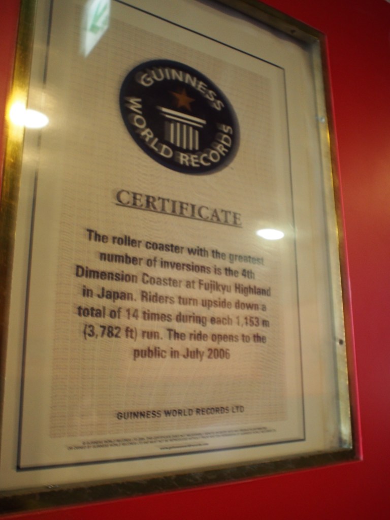 4-D Coaster... Closest I will probably ever get to a time machine. 